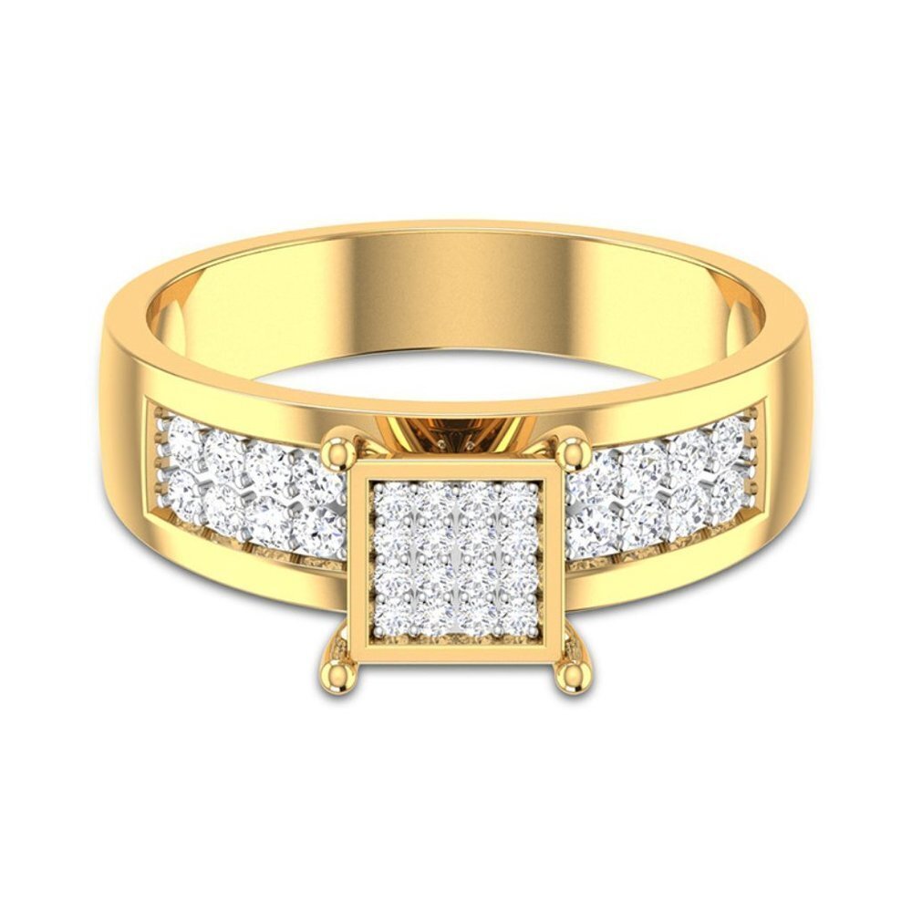Refine Square Zircon Luxury Princess Fashion Square Rings for WomenVGG1262